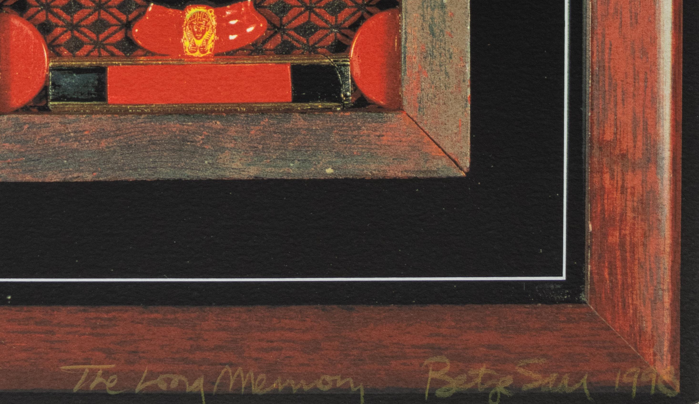 The Long Memory is an 18-color screenprint on paper by the artist Betye Saar

The Long Memory
1998

Signed and numbered, recto

18-color screenprint on paper (Edition of 100)

14.5 x 11.75 inches