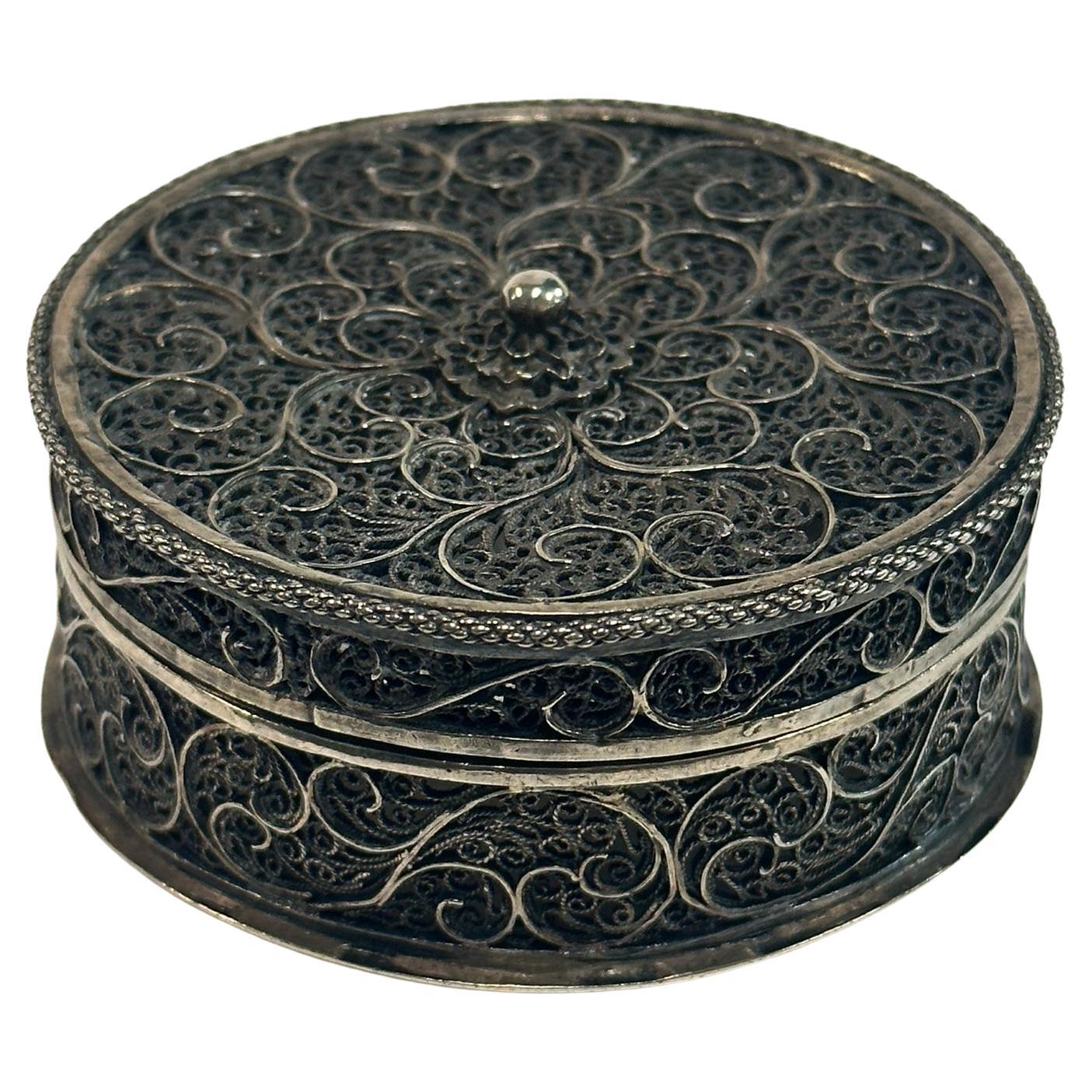 Betzalel Hand-Made Silver Filigree Spice Box
