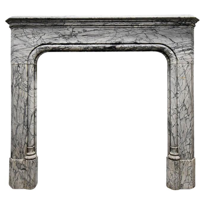 Beuatiul French Paonazzetto Marble fireplace from the 19th Century