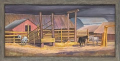 Beulah Beardsley “Logan Ranch” 1970 Colorado Horse Landscape Painting