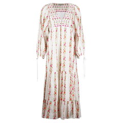 Beulah London Maxikleid aus Baumwoll-Voile mit Blumendruck, UK 6