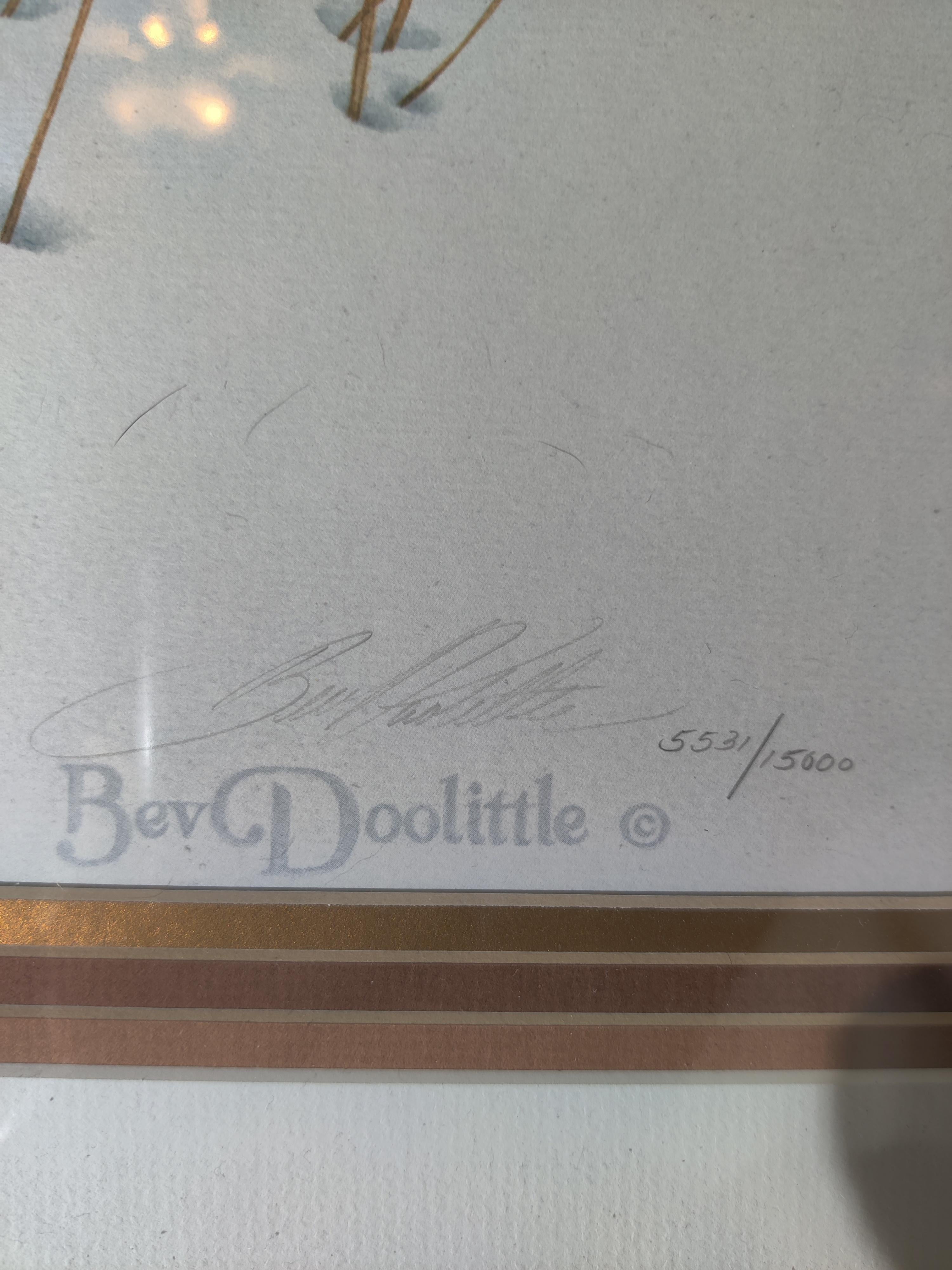 Impression « Doubleback » de Bev Doolittle signée et numérotée en vente 3