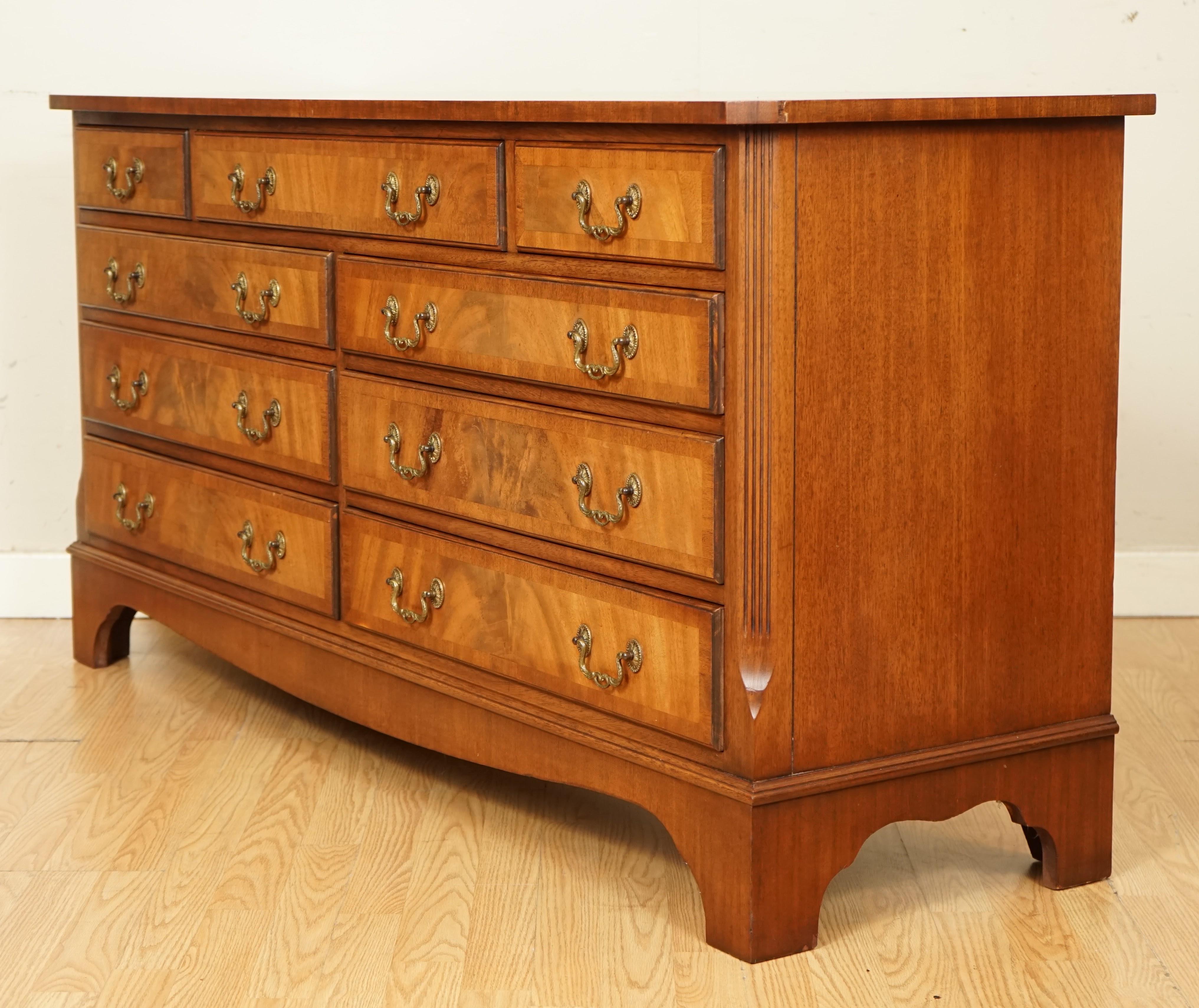 Bevan and Funell Hardwood Vintage Sideboard Chest of Drawers TV Unit 9