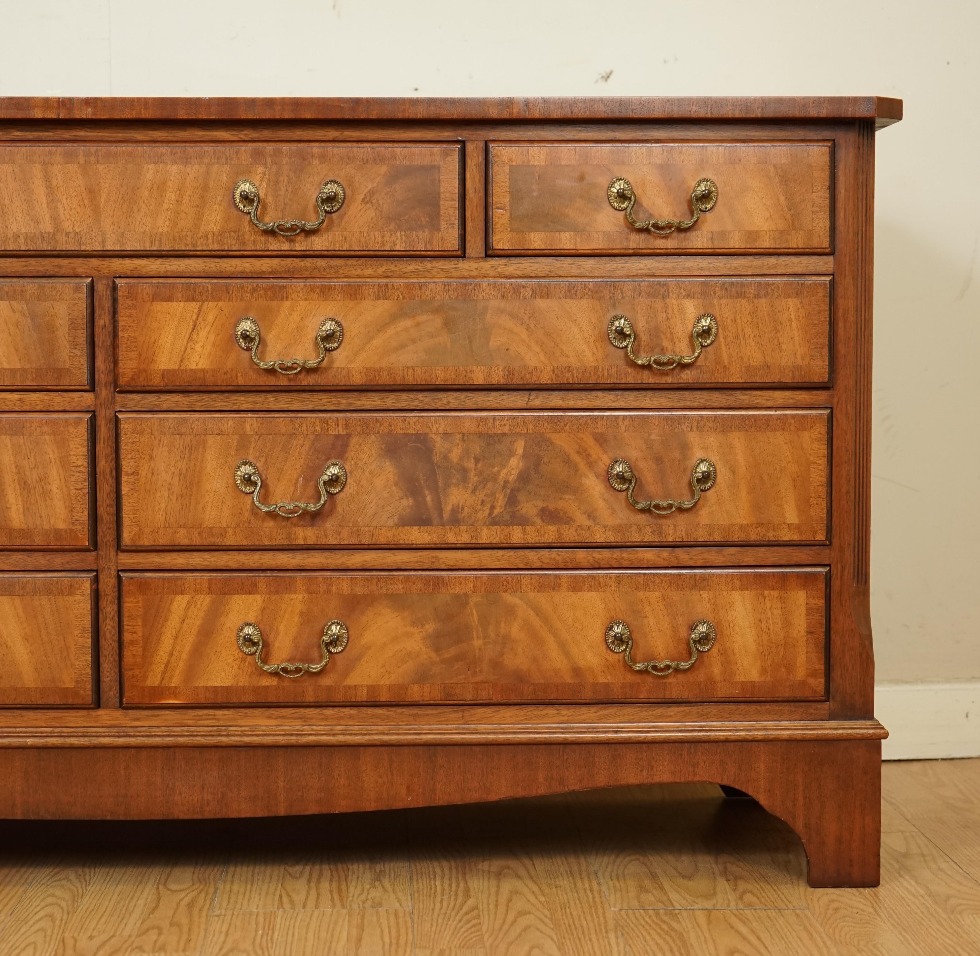 Bevan and Funell Hardwood Vintage Sideboard Chest of Drawers TV Unit 3