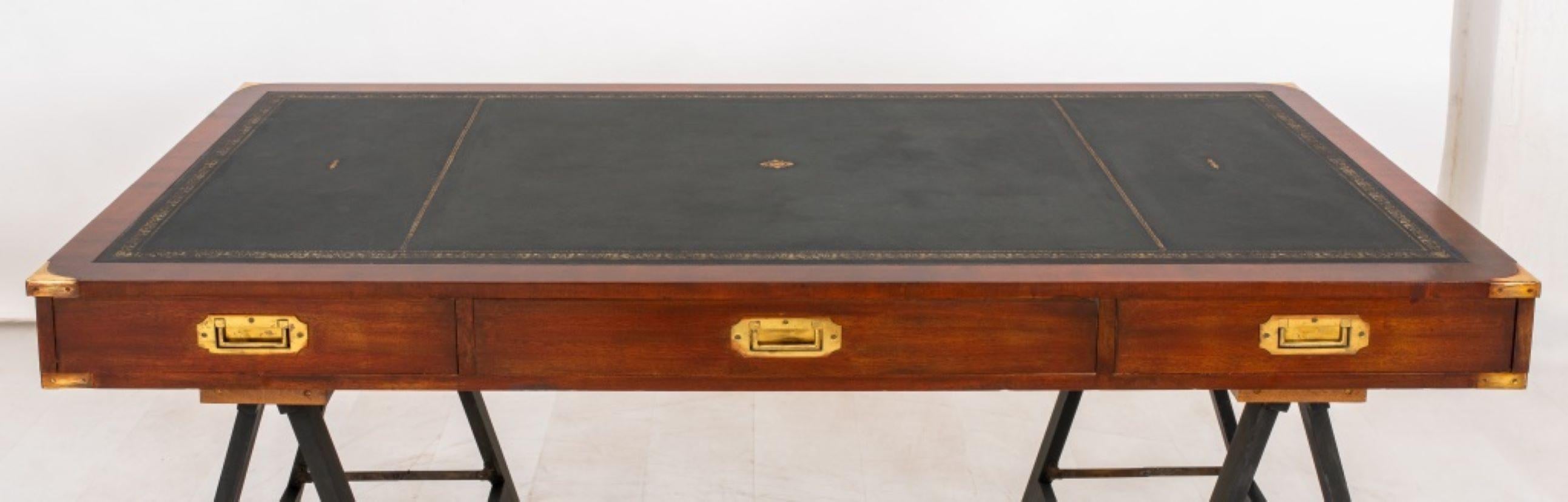 20th Century Bevan Funnell English Reprodux Campaign Desk For Sale