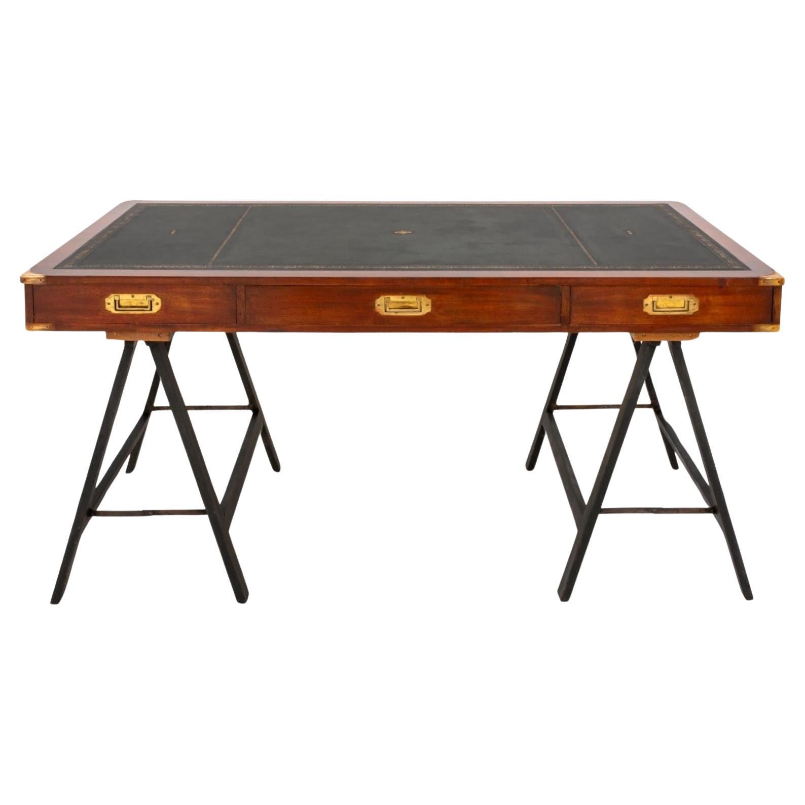 Bevan Funnell English Reprodux Campaign Desk For Sale