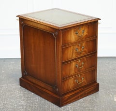 BEVAN FUNNELL FILLING CABINET RARE SAGE BLUE LEATHER VARIOUS SiZE FOLDERS