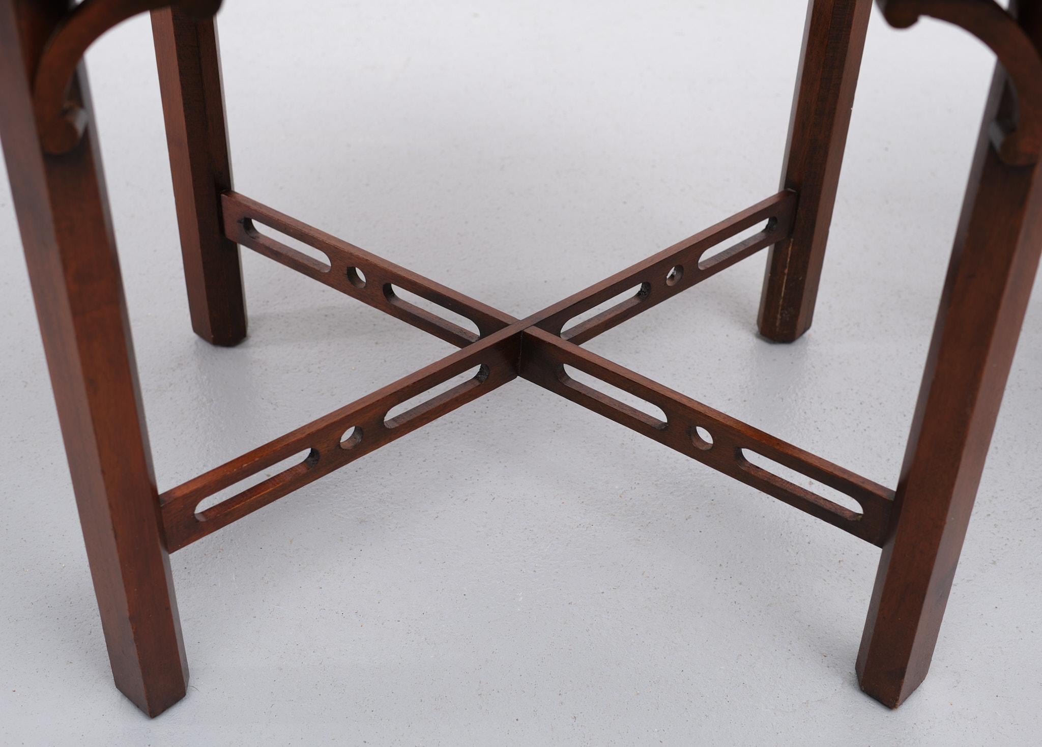 English Bevan Funnell Mahogany Side Tables Georgian Revival England, 1960s For Sale