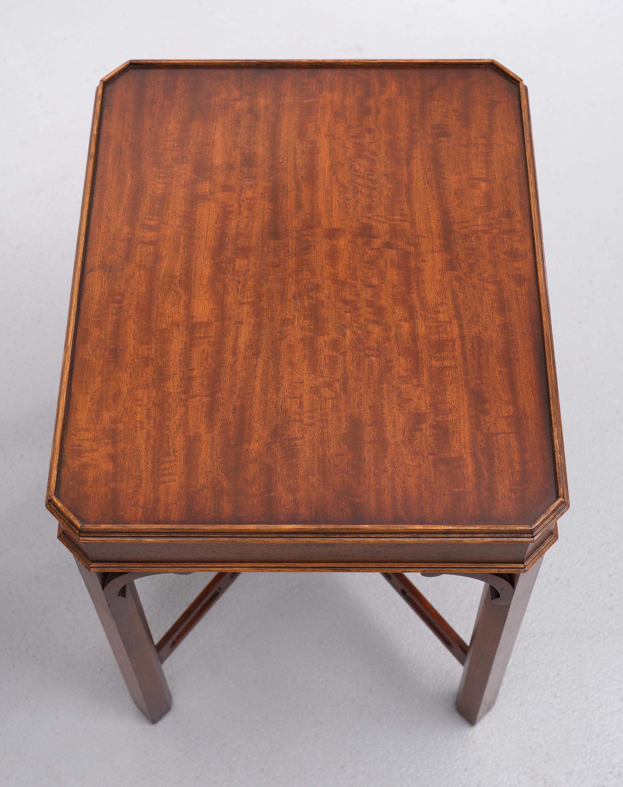 Mid-20th Century Bevan Funnell Mahogany Side Tables Georgian Revival England, 1960s For Sale