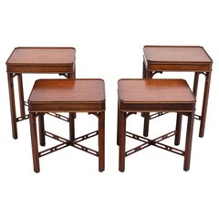 Bevan Funnell Mahogany Side Tables Georgian Revival England, 1960s