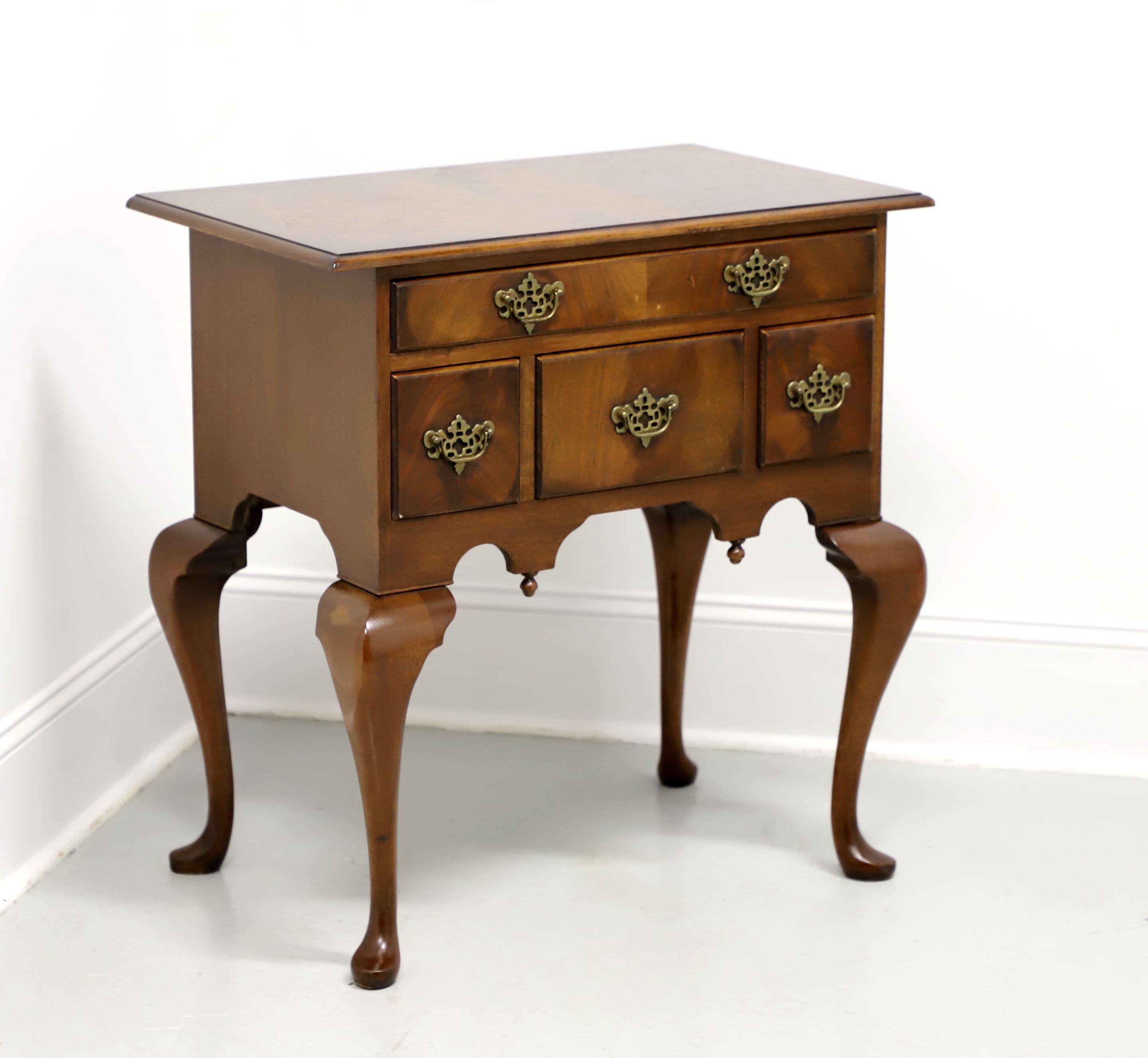 BEVAN FUNNELL Reprodux Flame Mahogany Queen Anne Entry Console Table For Sale 5
