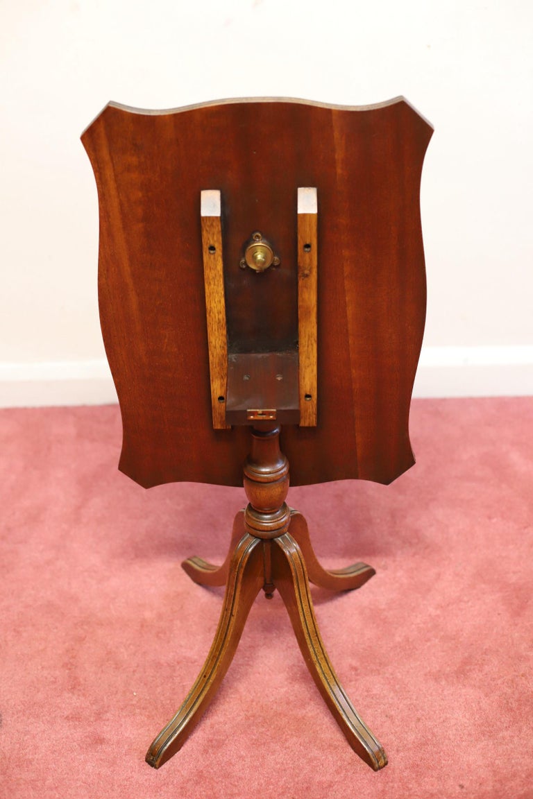 Bevan Funnell Reprodux Lovely Tilt Top Occasional Table For Sale