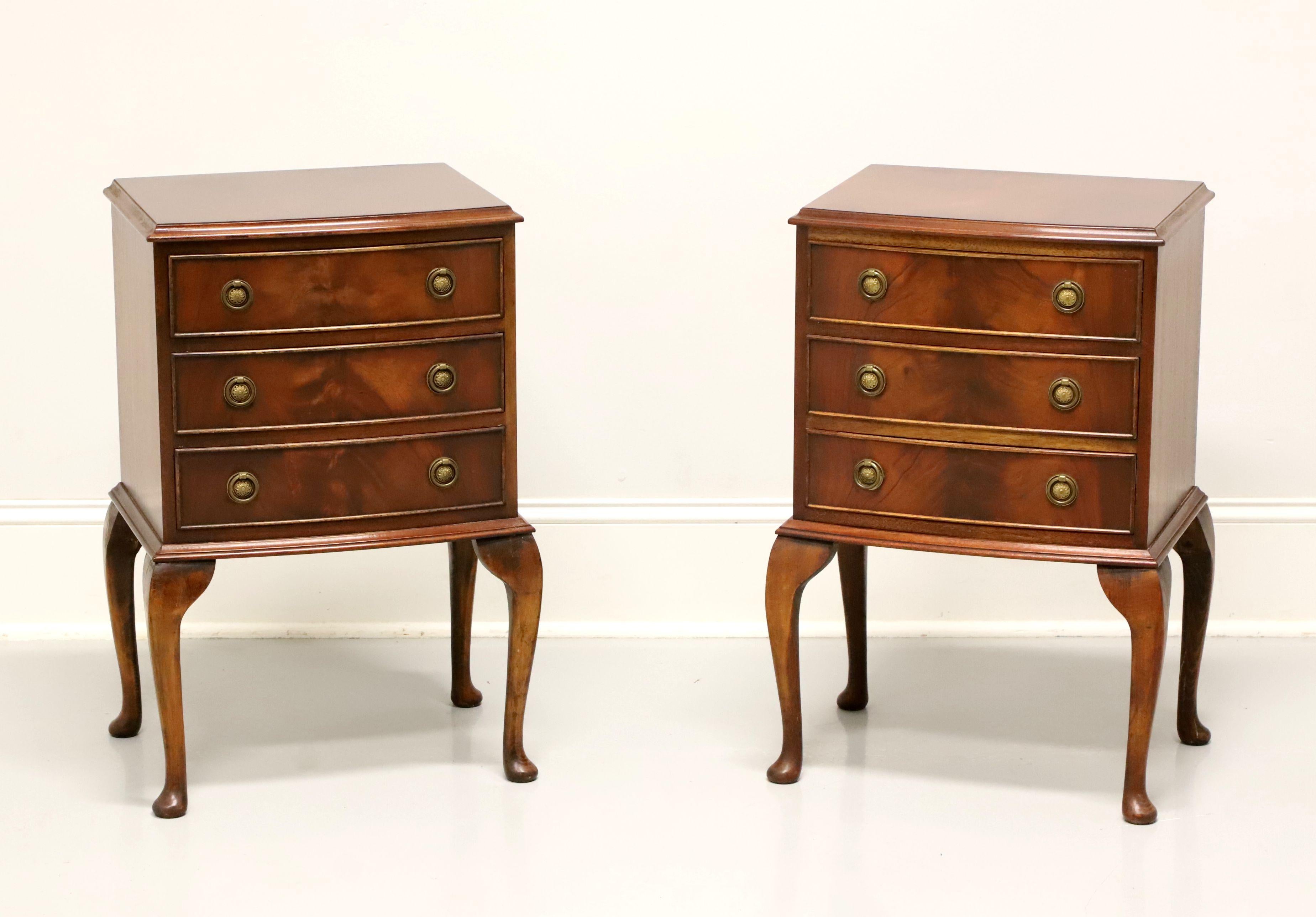 BEVAN FUNNELL  Reprodux Mahogany Georgian End Side Tables - Pair 3