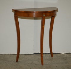 Bevan Funnell Reprodux Regency Style Demi Lune Console Hall Table In Hardwood