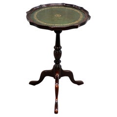 Vintage Bevan Funnell Side/Top Lamp Table Hardwood Finish with Gold Leaf Tooling
