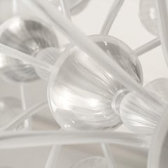 Kronleuchter 26 Arme 3 Ebenen, Seide Rigadin Muranoglas von Multiforme