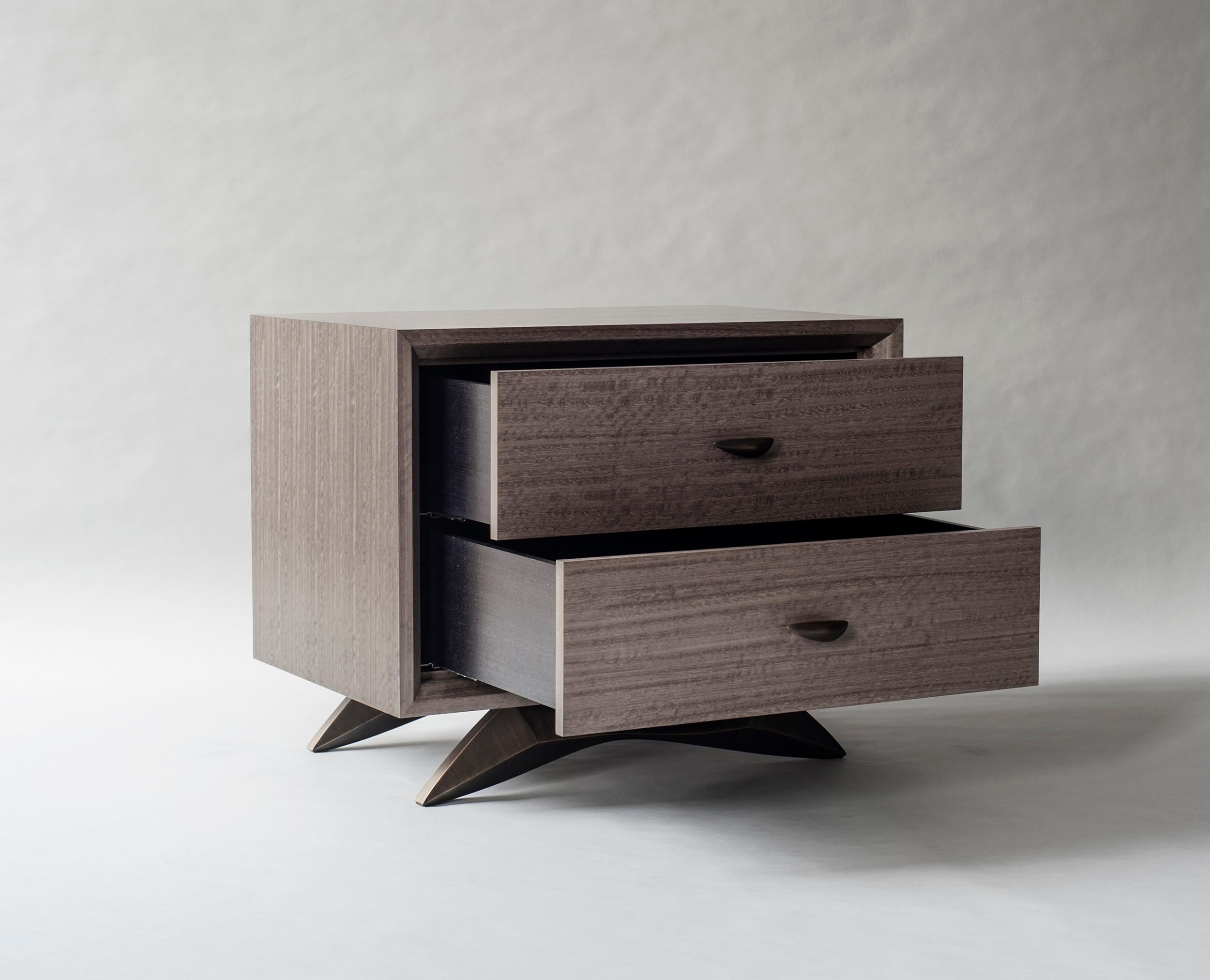 Bevel Bedside Table by DeMuro Das For Sale 1