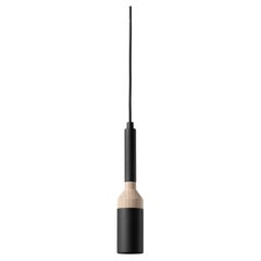Lampe à suspension biseautée noire de +kouple