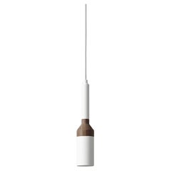 Lampe pendentif biseauté blanc chocolat de +kouple