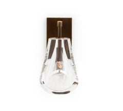 Bevel Handmade Wall Sconce in Amber Bronze Frame by Alison Berger Glassworks