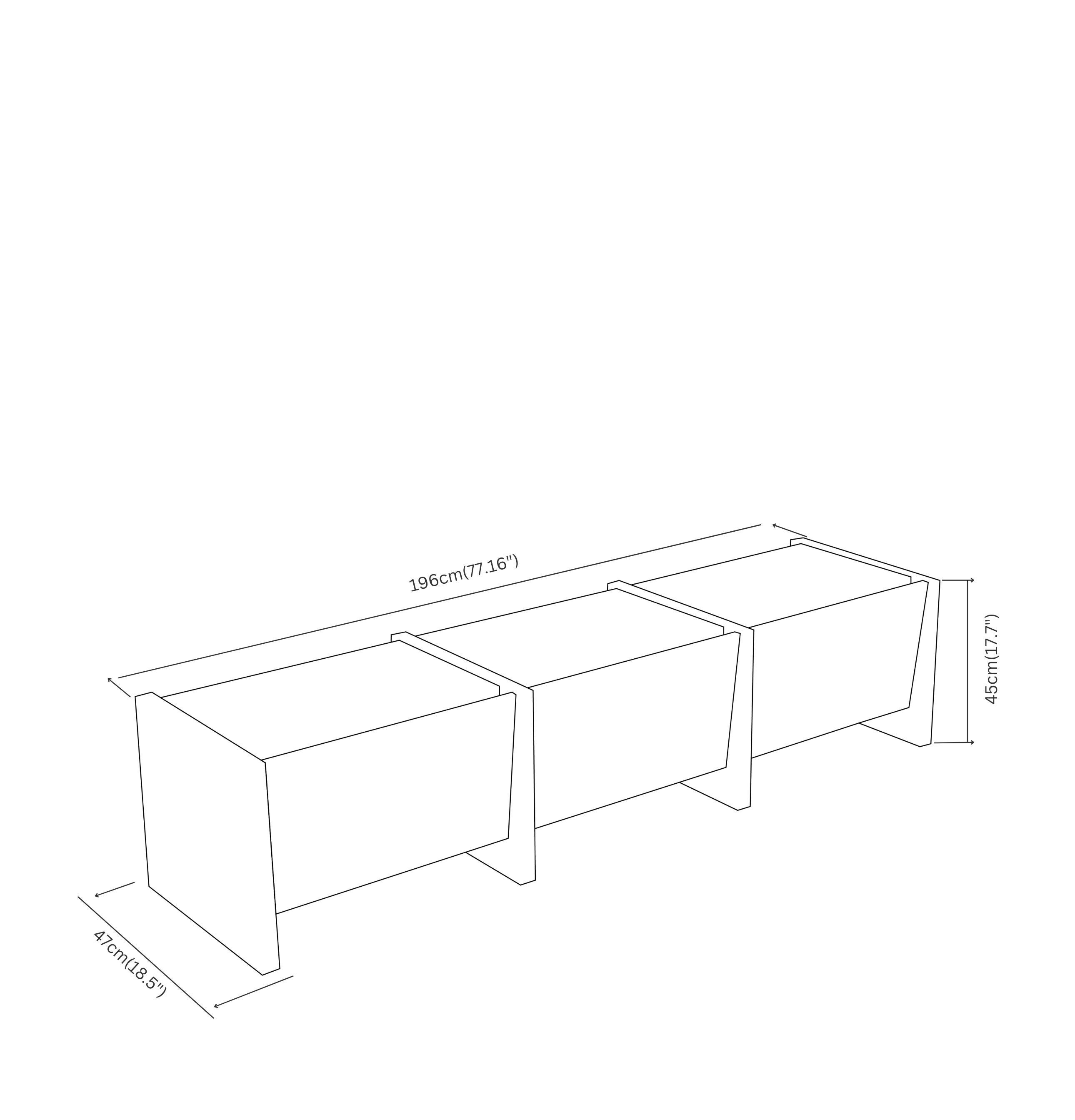 Lacquered Bevel Low Sideboard Orange 3 Cover by Hermhaus For Sale