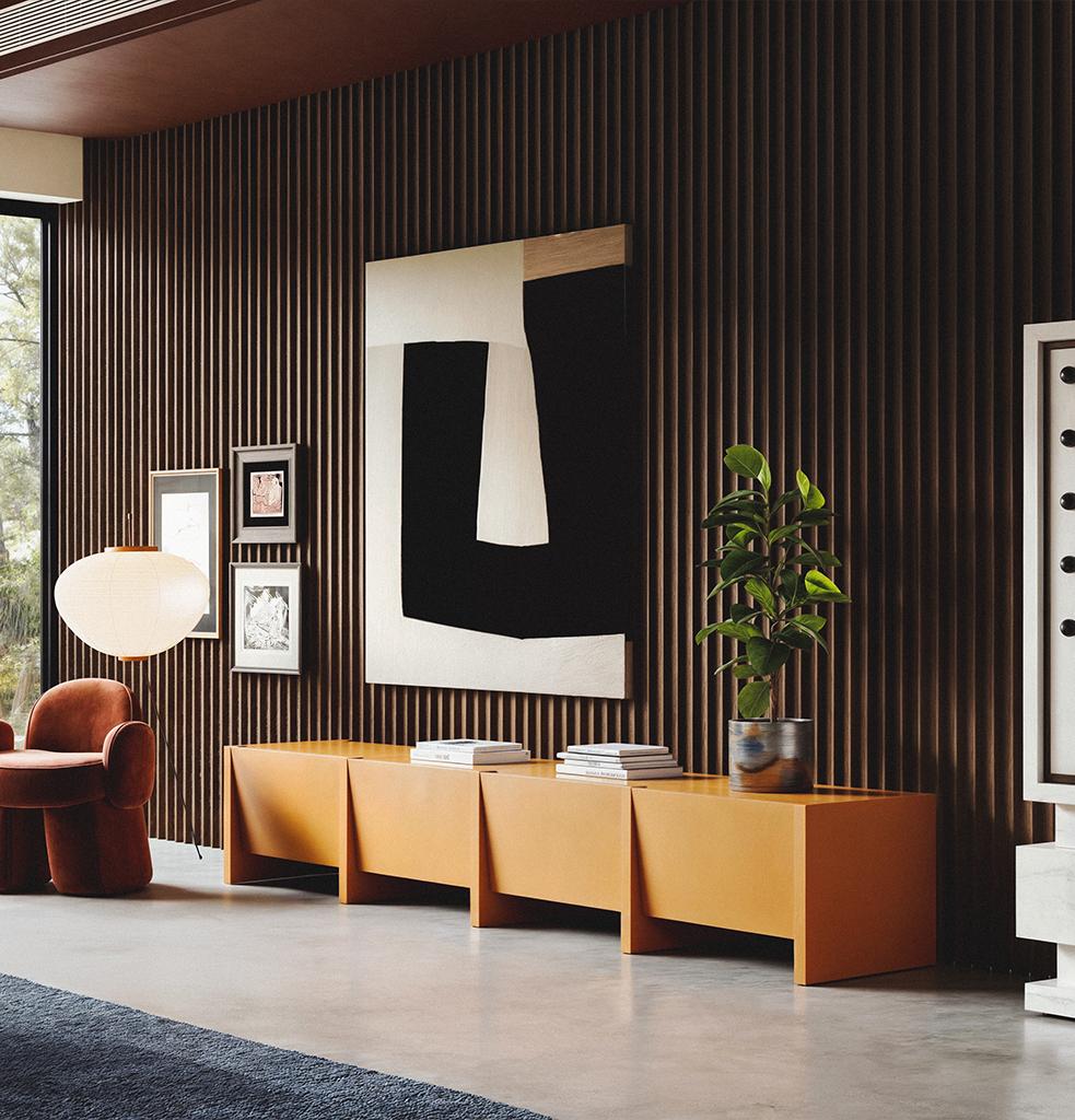 Bevel Console Bassa Arancione 4 Coperte di Hermhaus In condizioni Nuovo in vendita a istanbul, TR