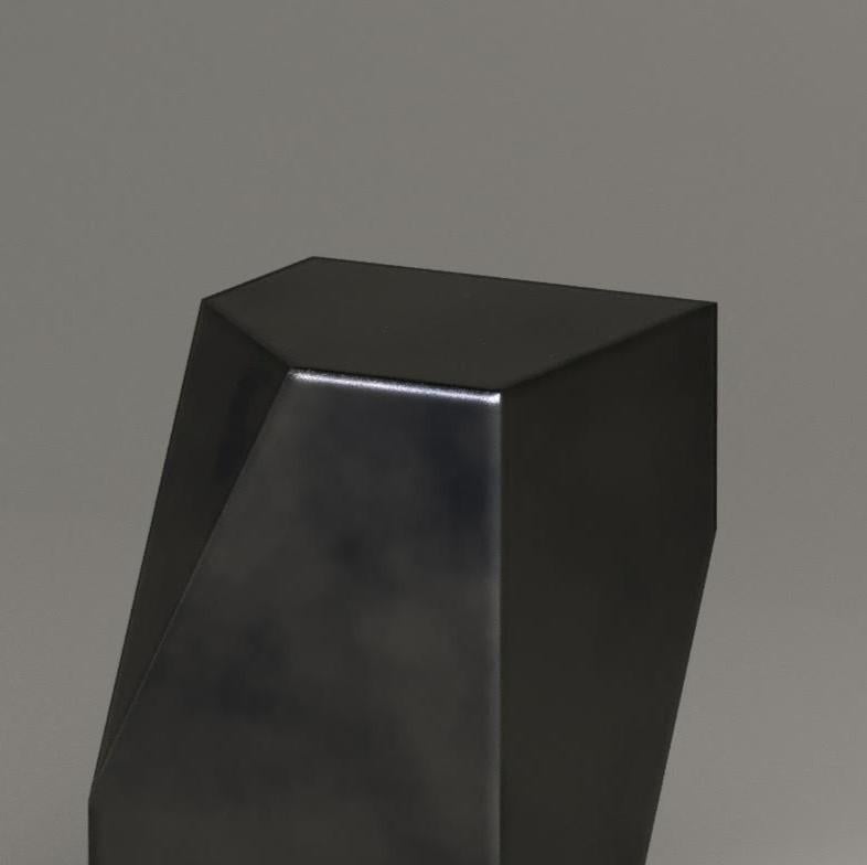 Post-Modern Bevel Side Table by HADGE For Sale