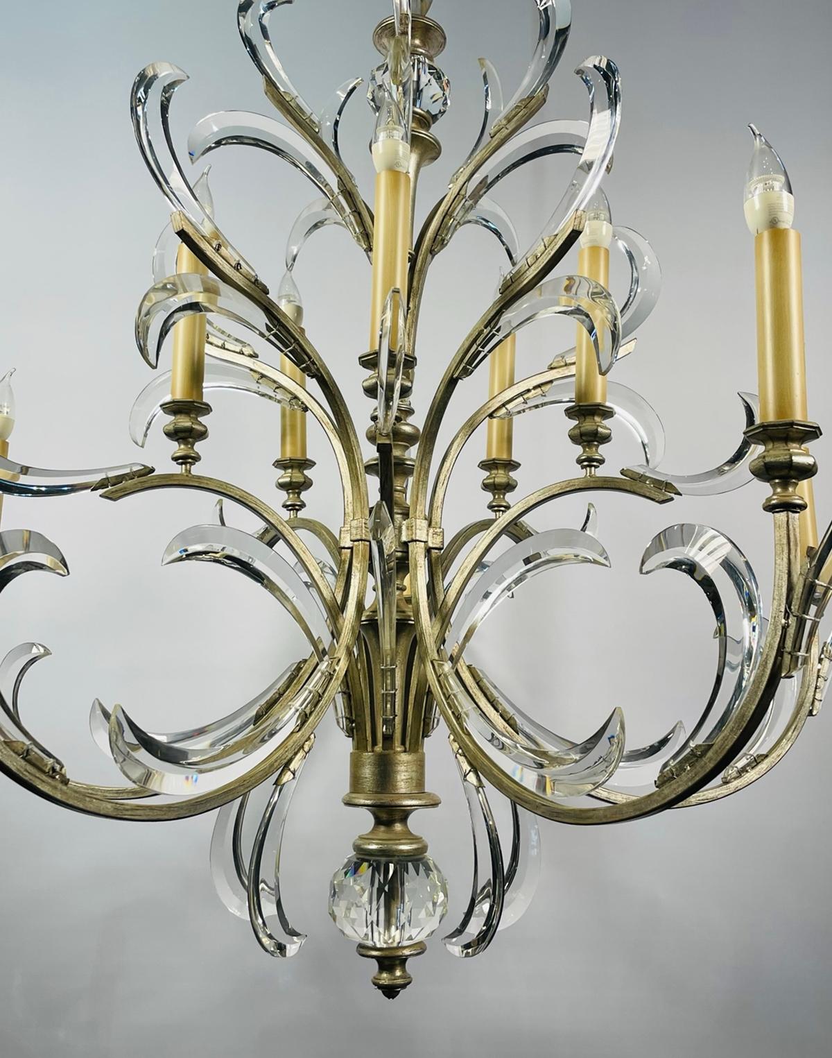 Beveled Arcs Chandelier by Fine Art Handcrafted Lighting, USA 2