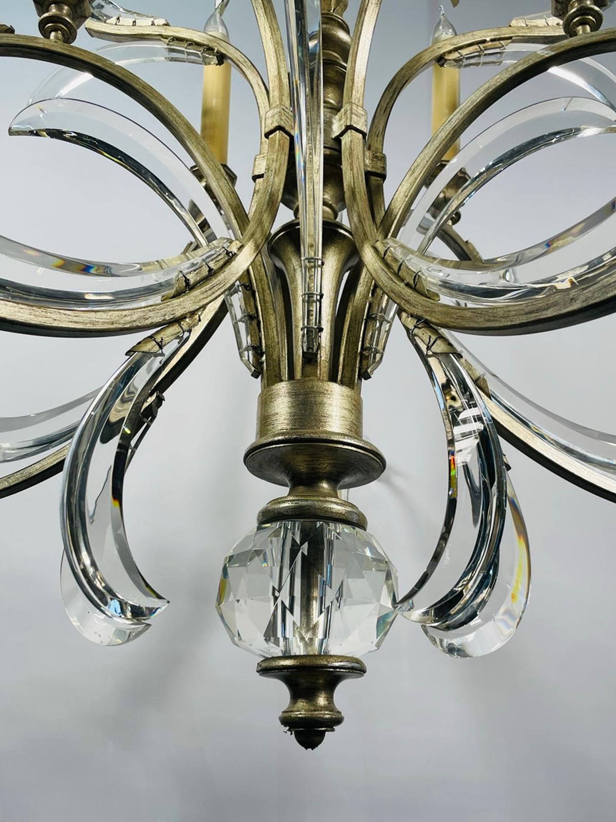 Beveled Arcs Chandelier by Fine Art Handcrafted Lighting, USA 3