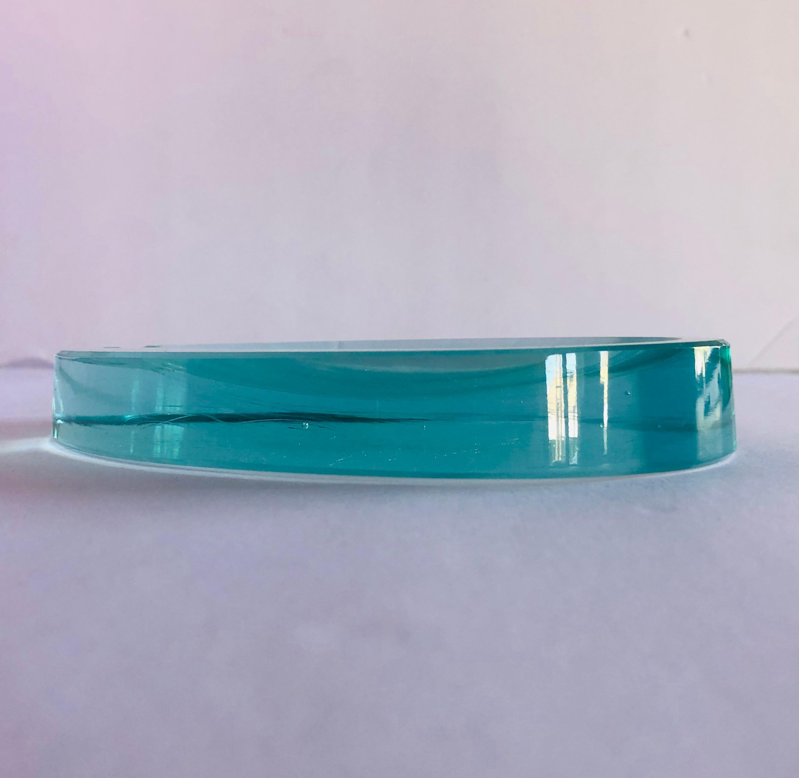 Beveled Glass Ashtray by Fontana Arte For Sale 4