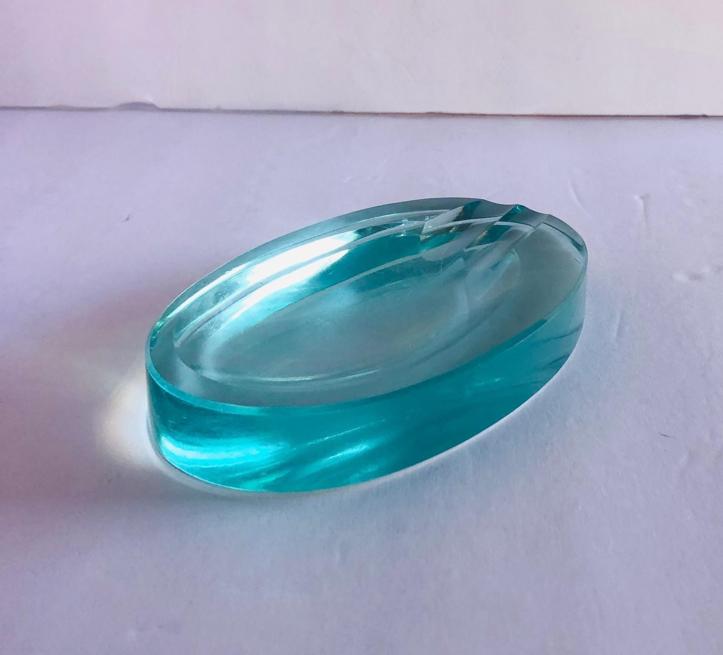 Cendrier en verre biseauté par Fontana Arte en vente 3
