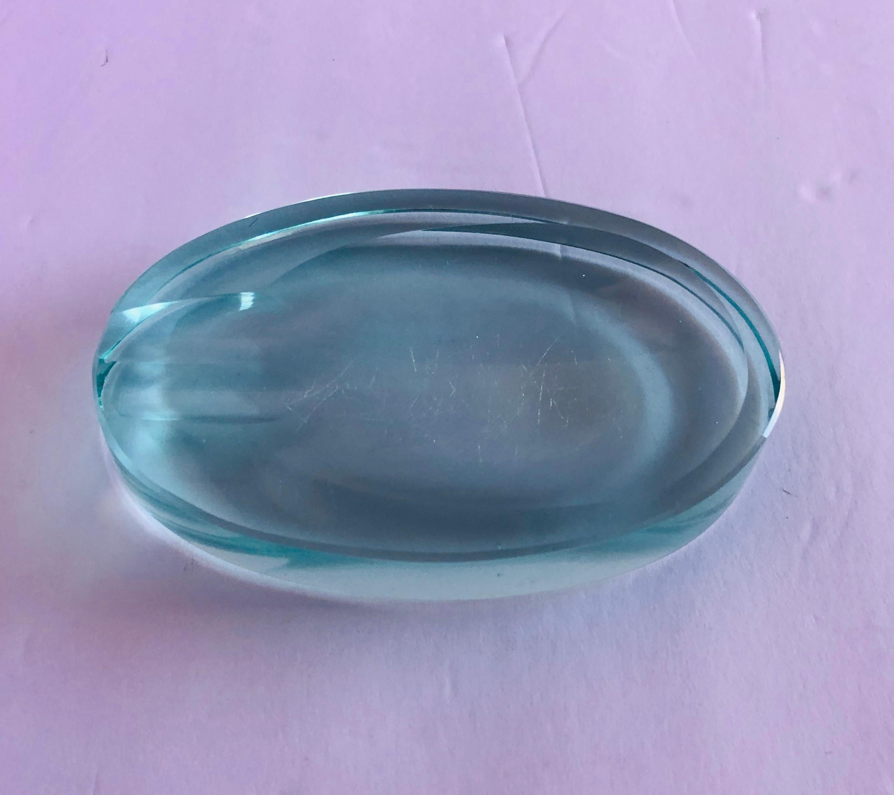 Biseauté Cendrier en verre biseauté par Fontana Arte en vente