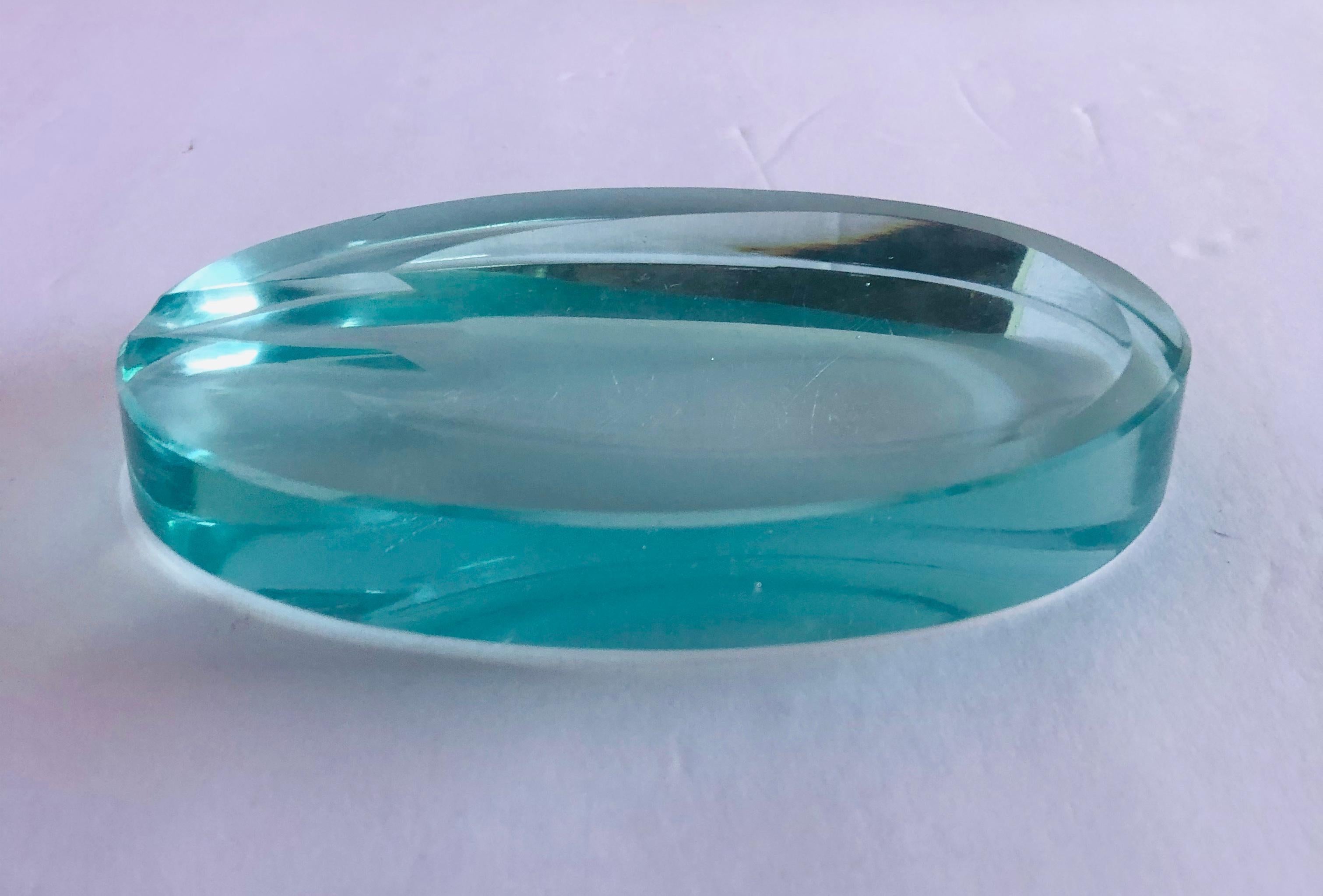 Verre Cendrier en verre biseauté par Fontana Arte en vente