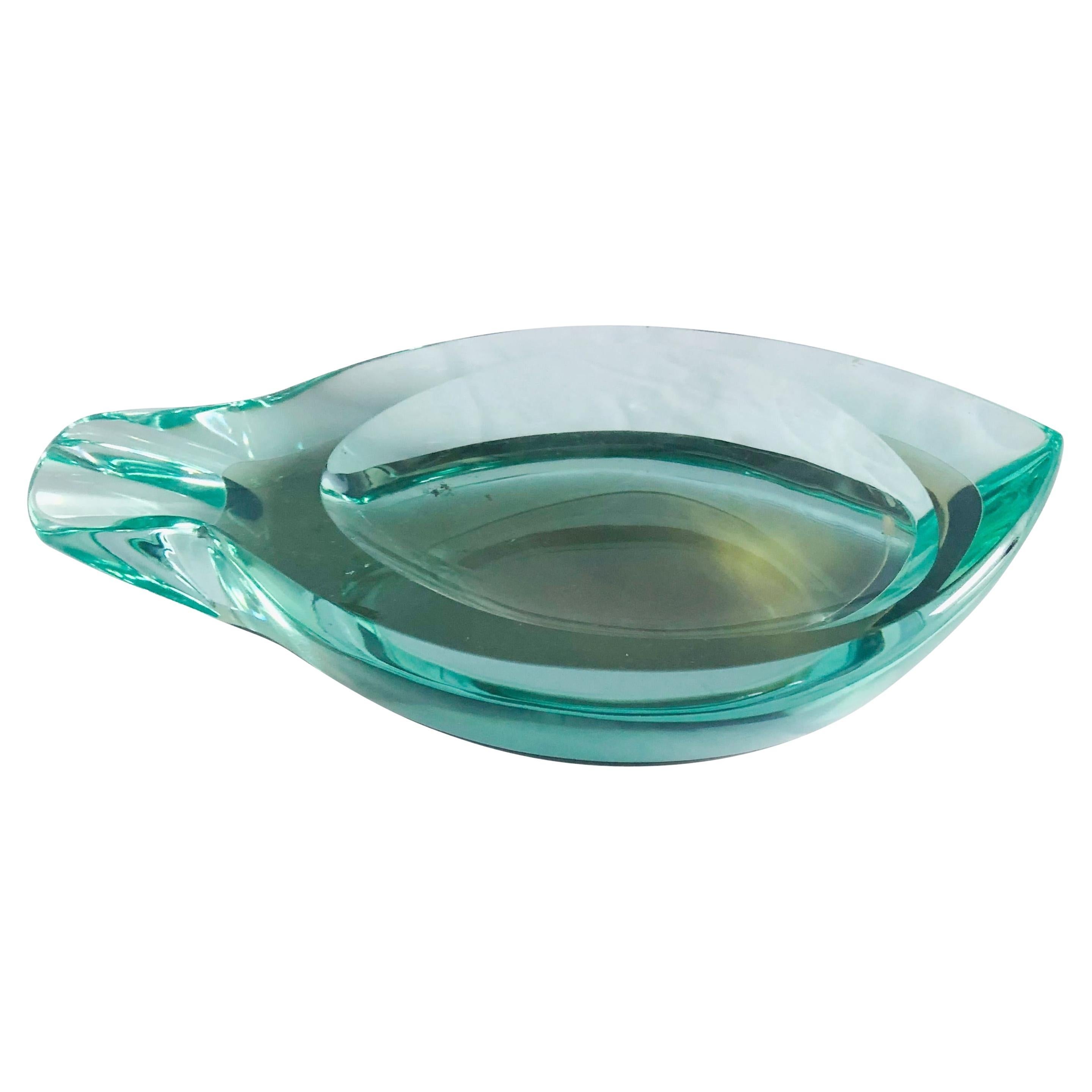 Cenicero de cristal biselado de Fontana Arte