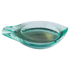 Cendrier en verre biseauté par Fontana Arte