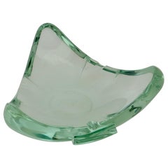 Beveled Glass Ashtray or Vide Poche, Italy 1960s, Attributed to Fontana Arte
