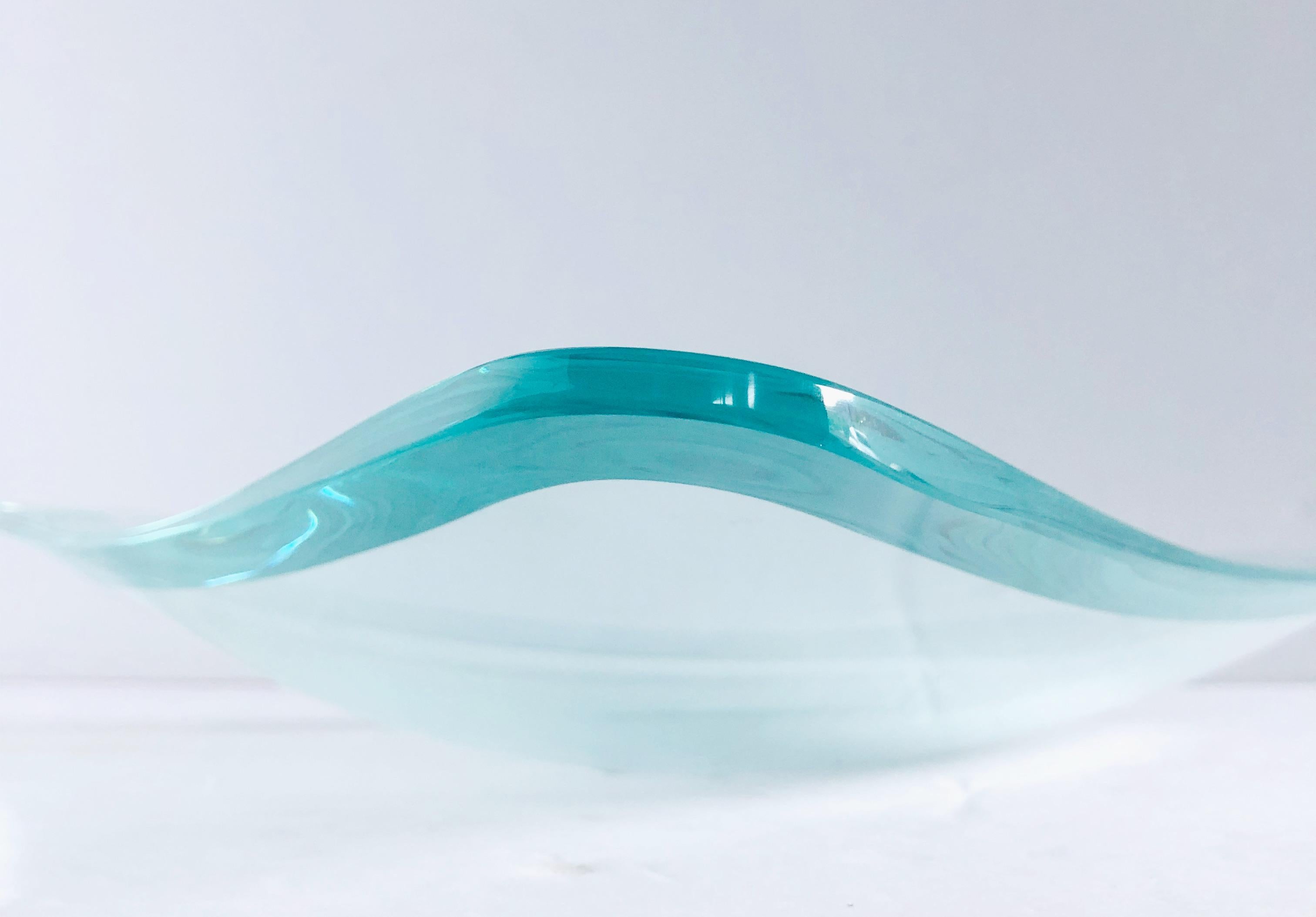 Tafelaufsatz aus abgeschrägtem Glas von Fontana Arte im Angebot 3