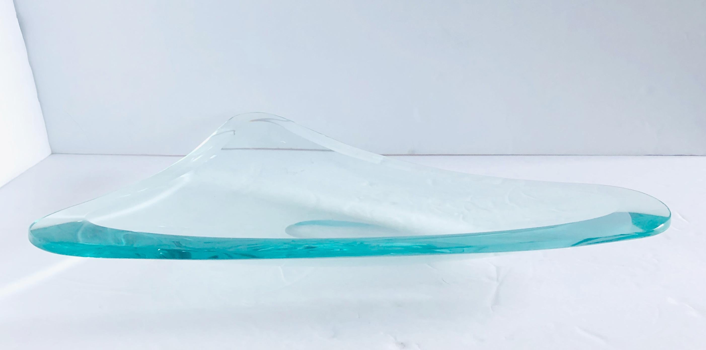 Tafelaufsatz aus abgeschrägtem Glas von Fontana Arte (Abgeschrägt) im Angebot