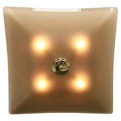 Beveled Glass Flush Mount or Wall Sconce - 2 available