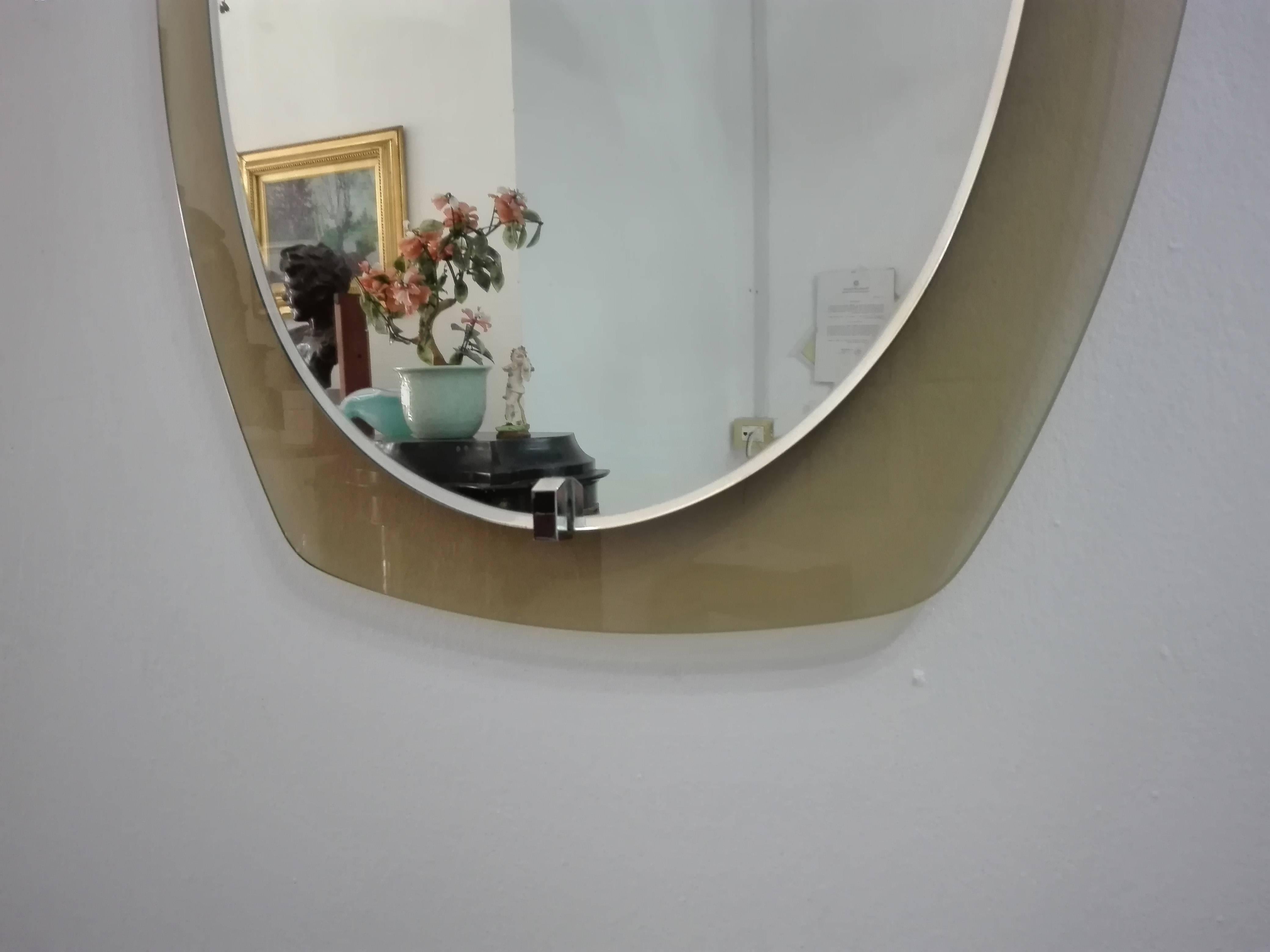 Beveled Mirror from Veca, Italy, 1960s 2