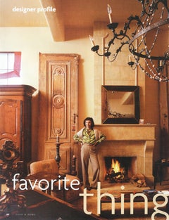 Beveled Square Mirror with Brass Inlays