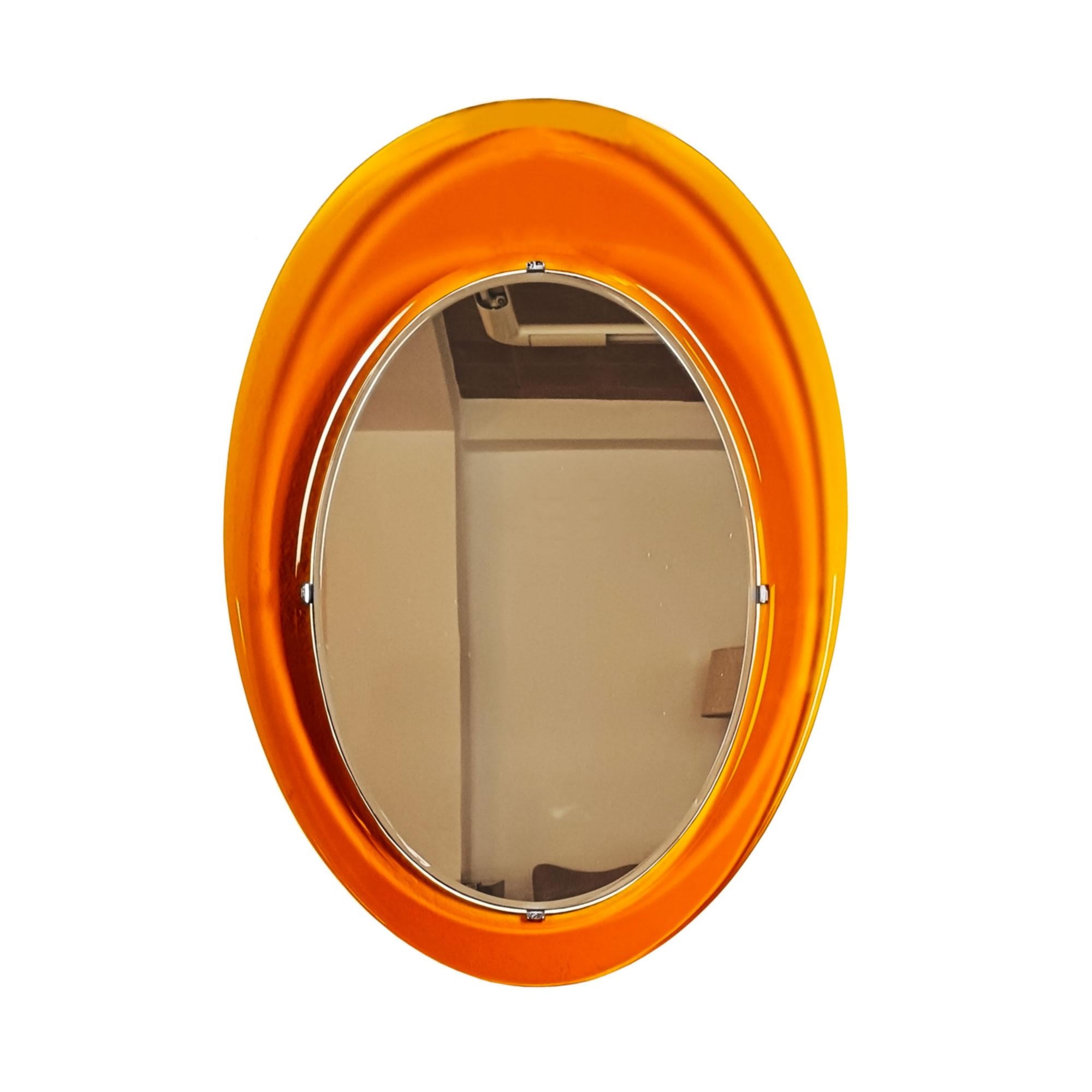 Mid-Century Modern Bevelled mirror attributed to Fontana Arte – Italy 1950 For Sale