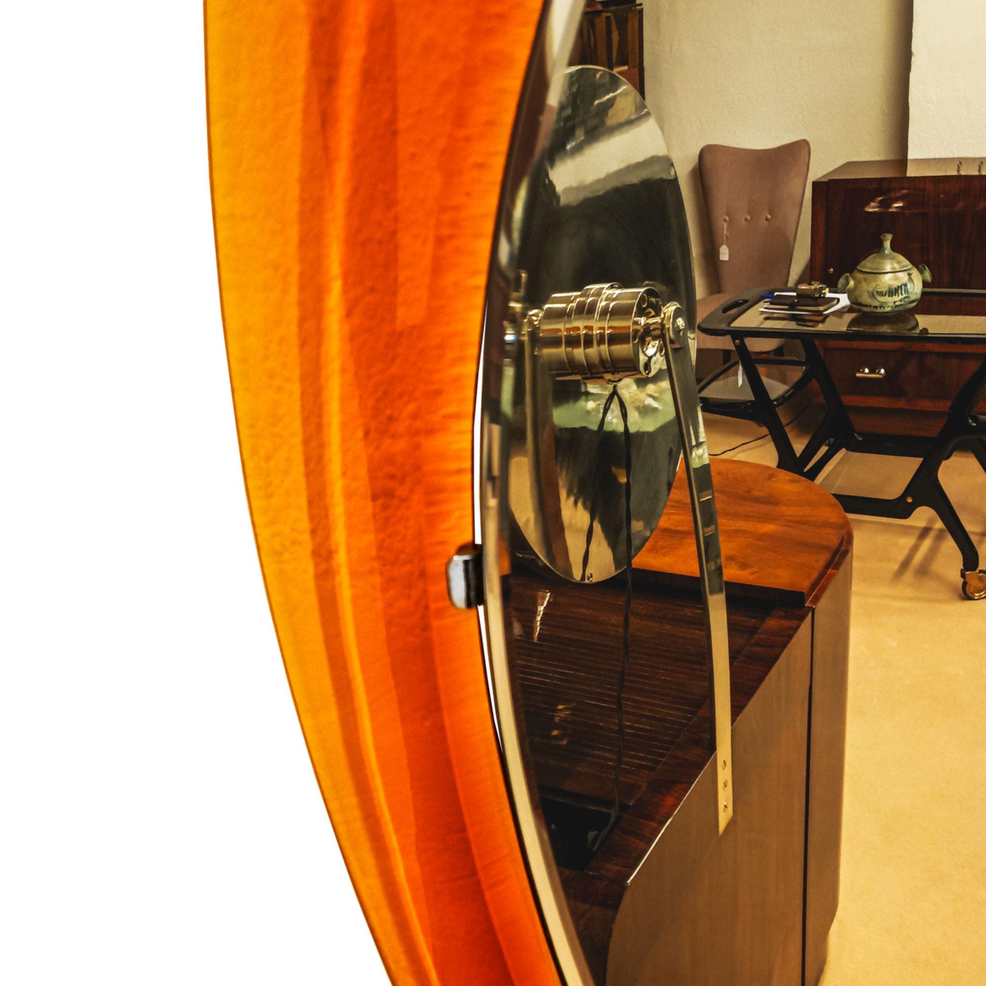 Italian Bevelled mirror attributed to Fontana Arte – Italy 1950 For Sale