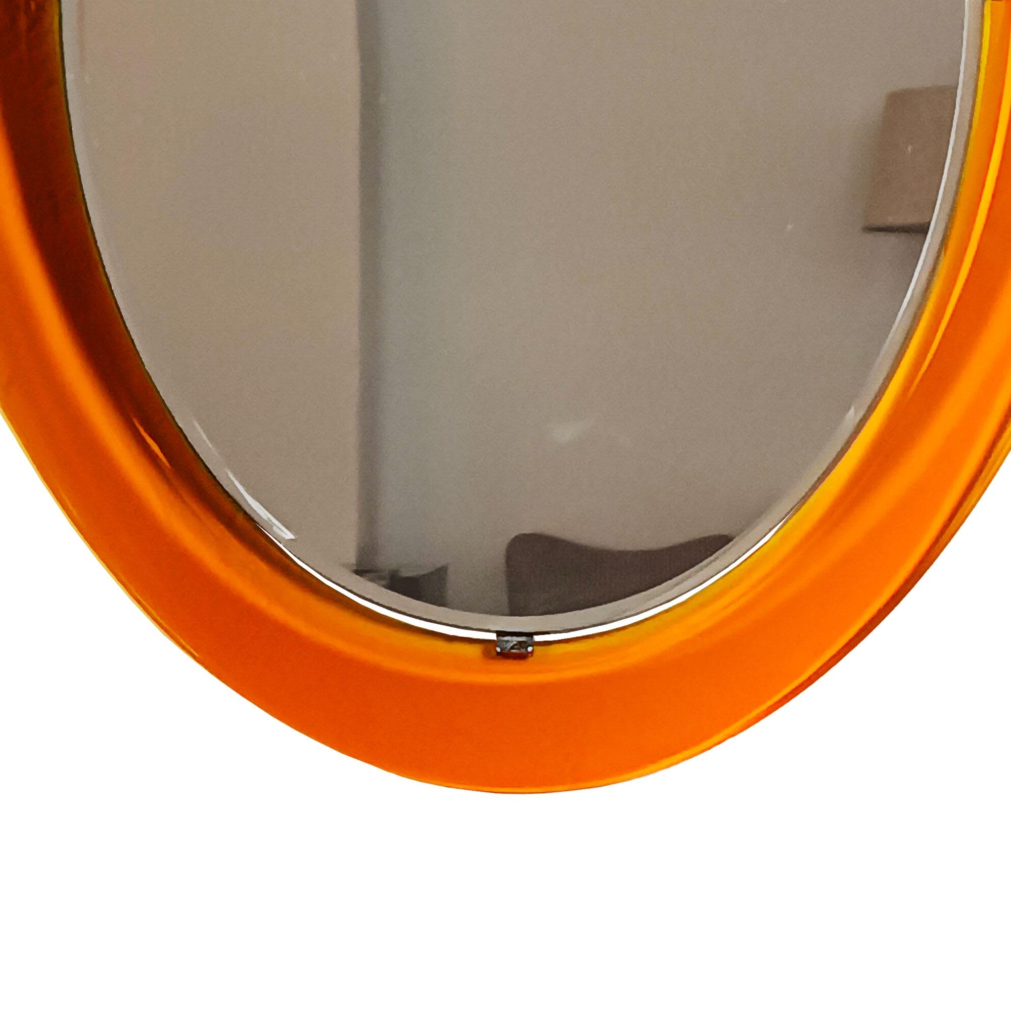 Bevelled mirror attributed to Fontana Arte – Italy 1950 In Good Condition For Sale In Girona, Girona