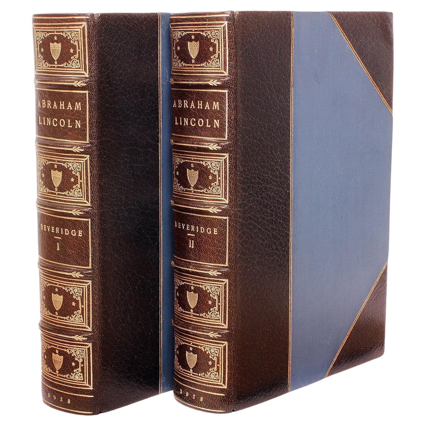 BEVERIDGE, Albert J.. Abraham Lincoln 1809-1858. 2 VOLUMES - FIRST EDITION ! For Sale