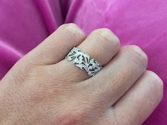 Beverley Kay Diamond Floral Eternity Band Wedding Ring 18k Gold