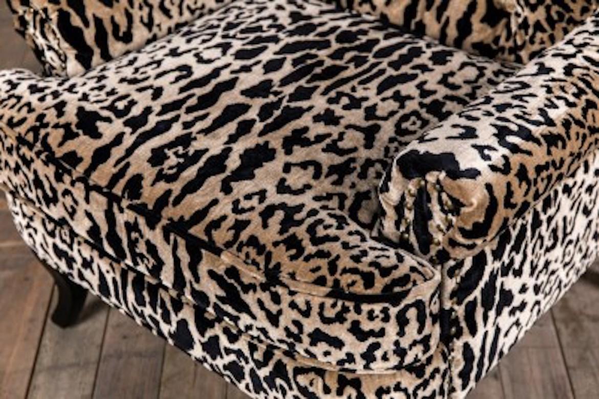 animal print armchair