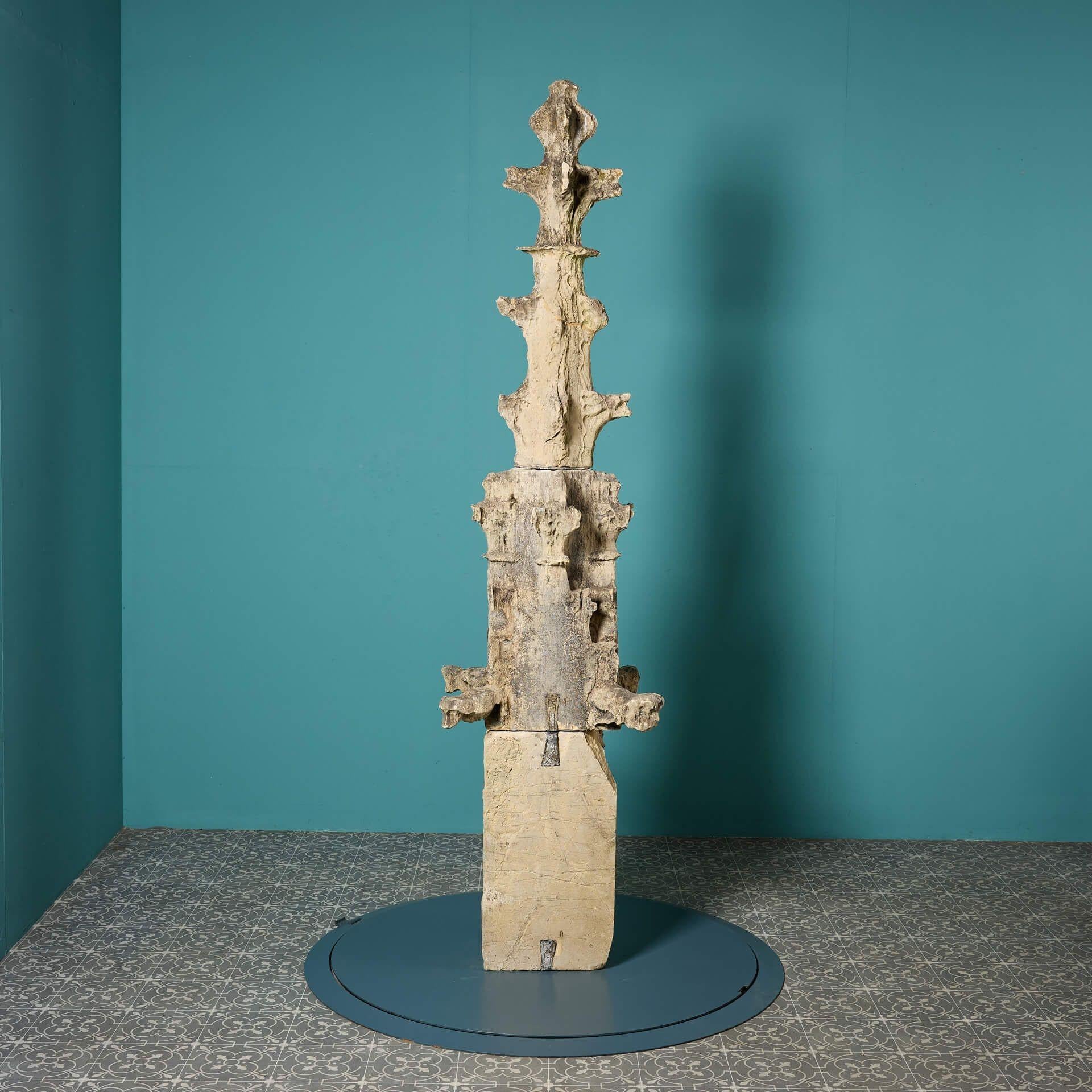 English Beverley Minster Rare 14th Century Limestone Pinnacle For Sale