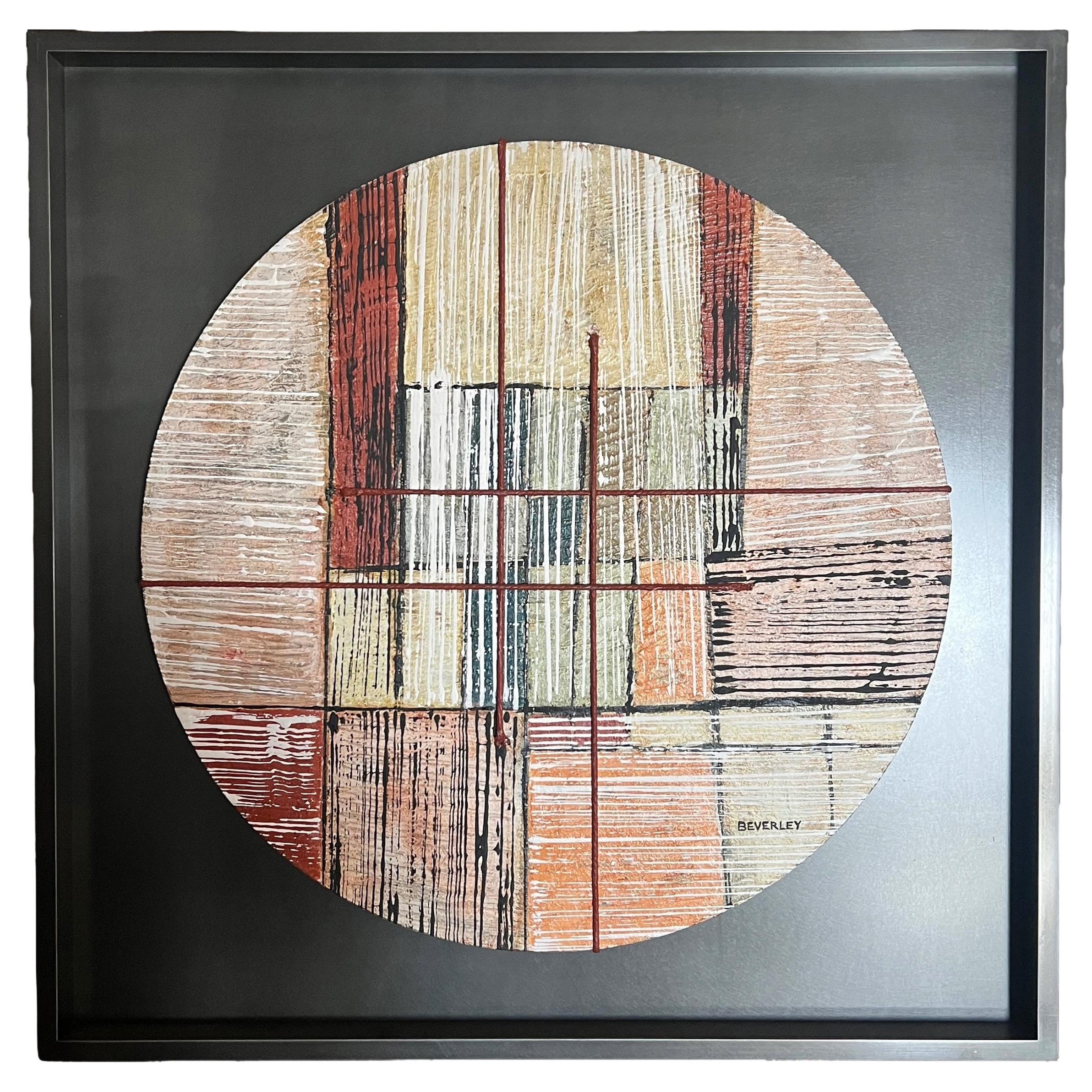 Beverley Peter Meyers Mixed Media Painting On Board, Mounted On A Steel Frame
