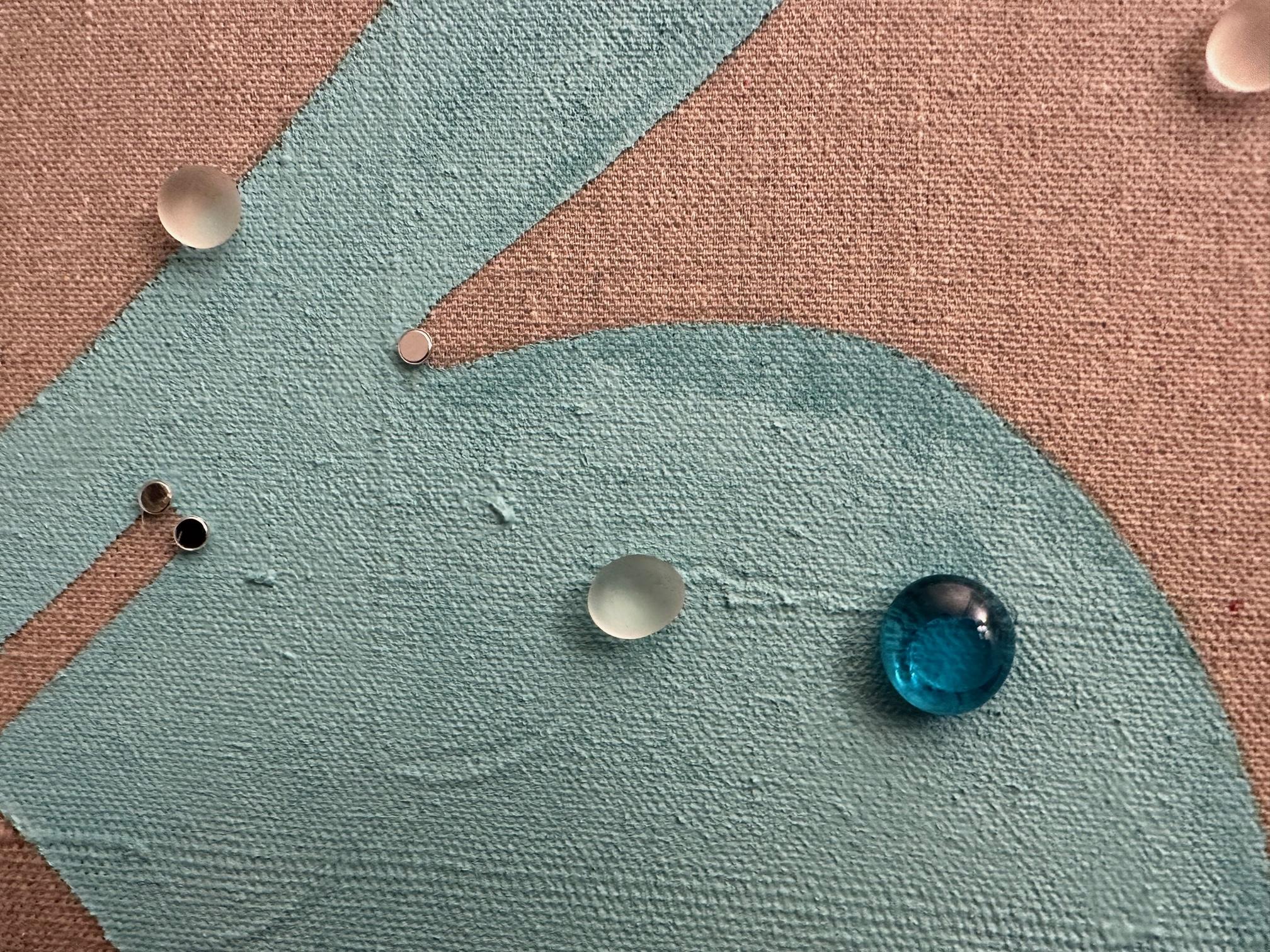 Dewdrops - Mixed Media Abstract Painting By Beverly Bigwood For Sale 4